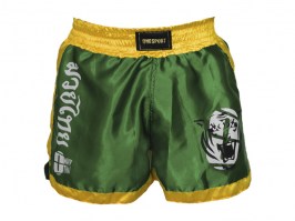 Bermuda de Muay Thai Verde com Amarelo3